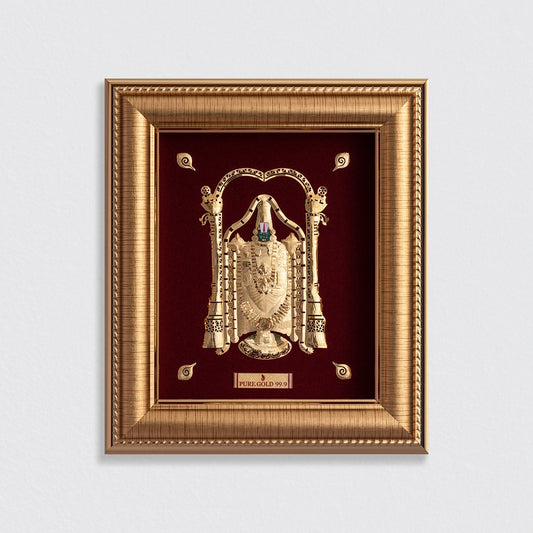 Prima Art Balaji 24K Gold Sheet Artwork Frame best for festival and corporate gifting 