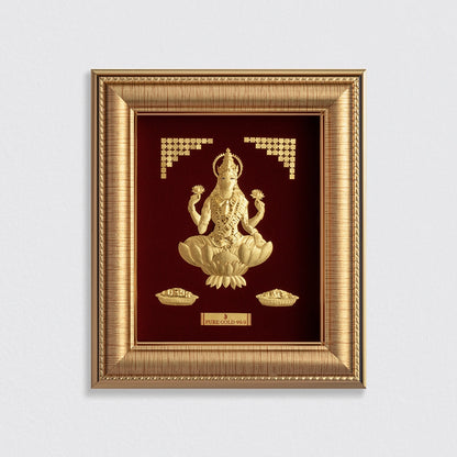 Goddess Lakshmi 24K Gold Sheet Frame best for festival and corporate gifting 