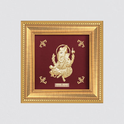 Ganesha  24K Gold Sheet Frame best for festival and corporate gifting 