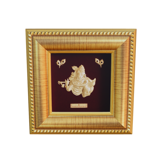 Radha Krishna  24K Gold Sheet Frame best for festival and corporate gifting .